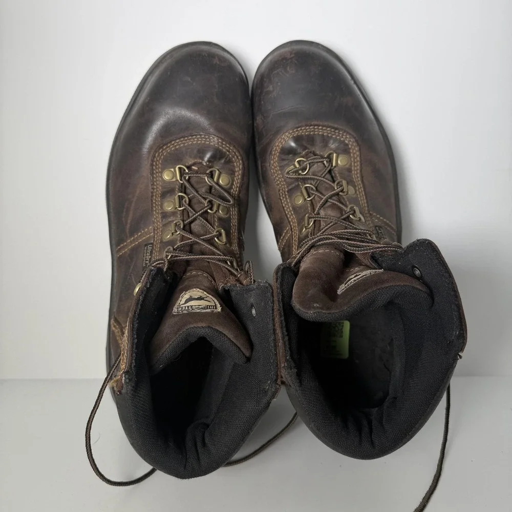 Irish Setter Boots Mens 11 Brown Leather 83618 Ankle Work EH Safety‎ Toe
